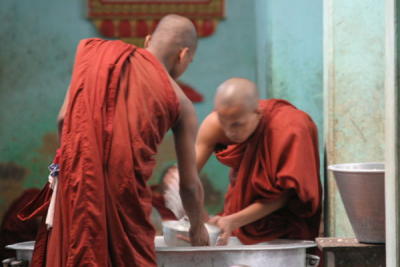 Monk After Seconds at Kyakhat Wine Monastery