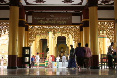 Inside Shwemawdaw Pagoda