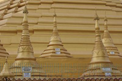 Mini Towers at Shwemawdaw Pagoda