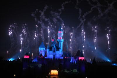 Sleeping Beauty Castle Water Drop Fireworks
