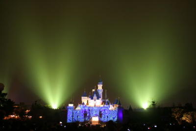 Sleeping Beauty Castle Green Lights