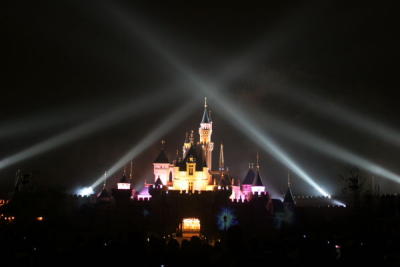 Sleeping Beauty Castle Lights Focusing