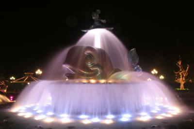 Mickey and Whale Fountain