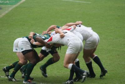 England and South Africa Scrum