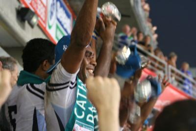 Fiji Players Celebrating