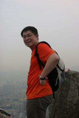 Big Eric at Summit of Lion Rock