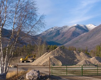 zP1030134 Entrance to gravel pit near West Glacier Montana.jpg