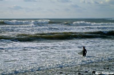 Surfer at Lawerencetown Beach