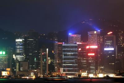 Hong Kong by night