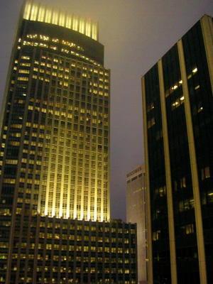 Omaha--Skyscrapers at night