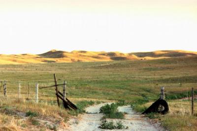 Entrance to sandhills ranch