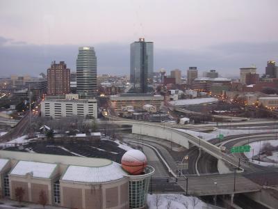 Knoxville winter skyline