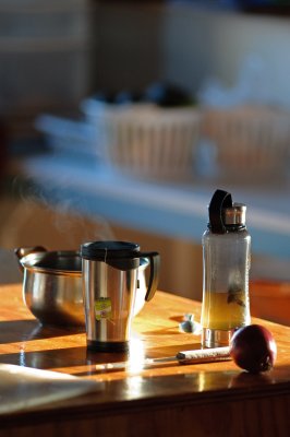 Morning light in the kitchen