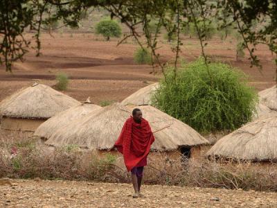 Walking masai