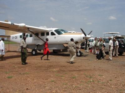 Arrival at Olkiombo airport