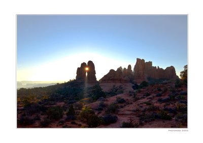 Looking backward from the North Window during Sunrise.