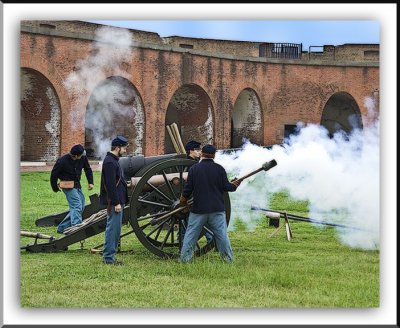 Fort Pulaski Cannon Fire