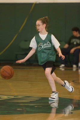 Saints youth girls basketball @ BU 12-19-2009