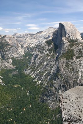 Half Dome and the valley below