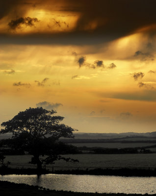 Stormy sunset over Andreas