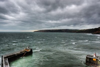 Laxey harbour entrance