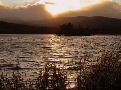 Loch Kinord  - the sun breaks through