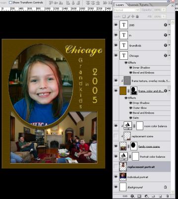 easily editable multi-image frame template