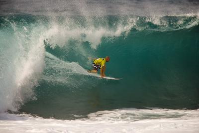 Surfing Pipeline December 16, 2005