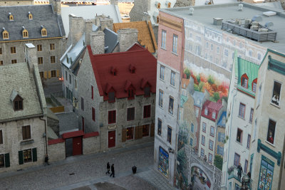 Mural and 'Real' houses