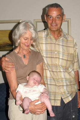 Mom & Dad with a very tired Amy