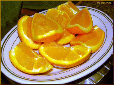 Oranges for breakfast