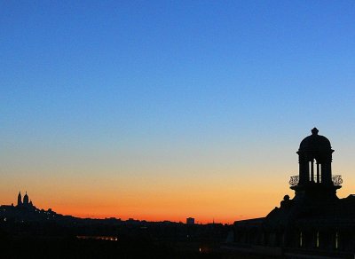 Sunrise over Paris in August