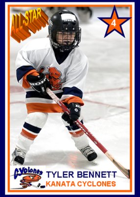 Tyler 2009 Hockey Card
