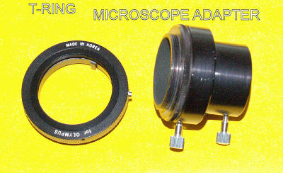 microscope adapter and t-ring