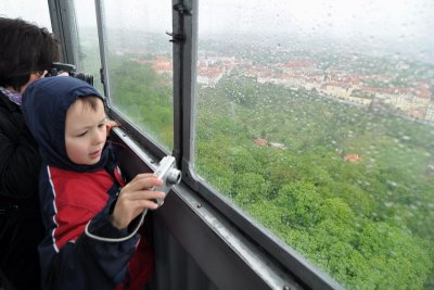 Inside Petrin Hill Tower