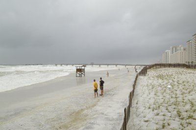 Hurricane Gustav Surge at Navarre Beach -- SEP 01 2008