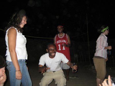 Partying with Peace Corps Volunteers in Masasi, Tanzania.