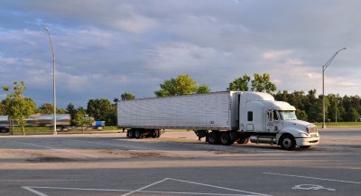 18-Wheeler at Rest Stop