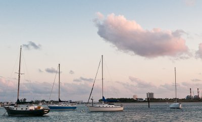 Harbor sunset