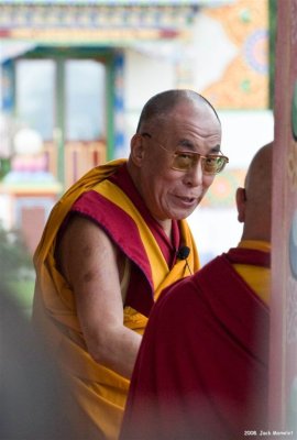 The Dalai Lama During a visit in Plouray