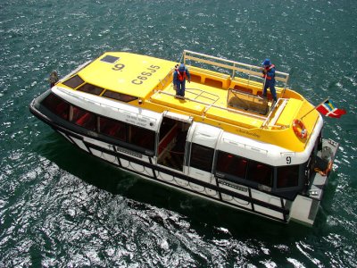 Getting the Tender Ready to Hoist on Return from Labadee