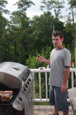 Manning the Grill