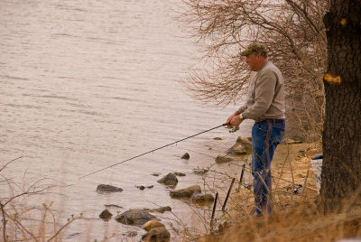 Fishing at Laurel Lakes