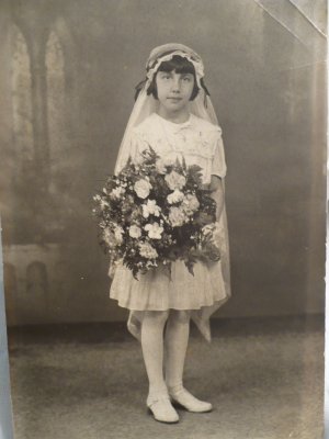 Angela's 1st communion - late 1930's