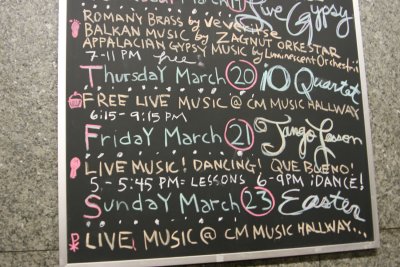 Le menu de tango!