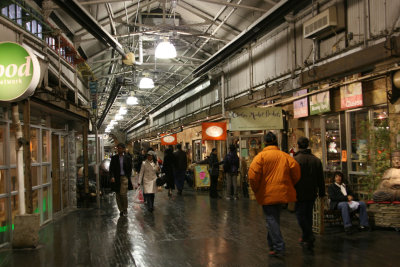 Chelsea Market's interior hallway