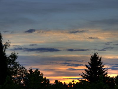 Sunset from my back yard