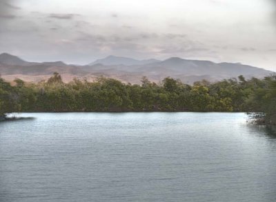 Sierra Maestra from the lagoon