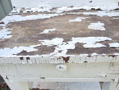 Weathered wash stand