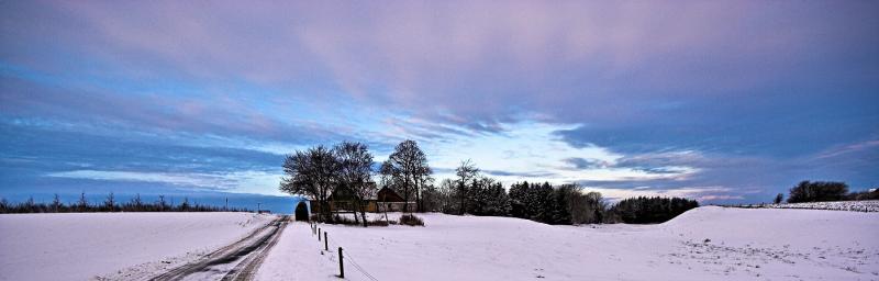 Widescreen winter sky